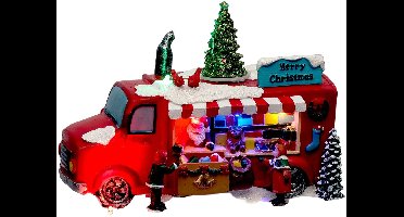 Fééric Lights and Christmas Kerstdorp - Kerstman Truck - Werkt op batterijen