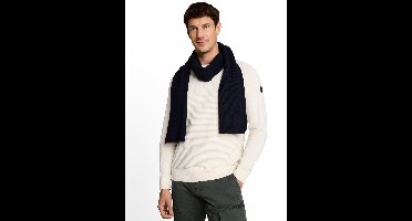 Tom Tailor - Sjaal met kasjmier - Maat ONESIZE - Knitted Navy Melange