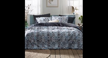 De Witte Lietaer Dekbedovertrek Azula Oxyde - Lits Jumeaux - 240 x 220 cm - Katoen Perkal