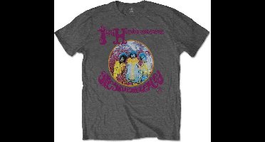 Jimi Hendrix Heren Tshirt -M- Are You Experienced Grijs