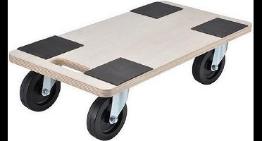 HI Meubelhondje met 4 wielen Dolly 58x29x1,5 cm multiplex