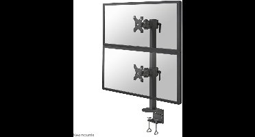 Neomounts FPMA-D960DVBLACKPLUS Monitorarm 2 schermen - 17-49" - 0-15 kg/scherm (curved 13 kg/scherm) - verticale montage - zwart