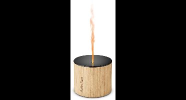 Stadler Form - Nora - Geurverspreider – Aluminium & Bamboe – Aroma Diffuser 90 ml – 18 u Netstroom / 7 u Draadloos – Flame Effect – Spatwaterdicht