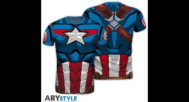 Marvel - Cosplay Captain America Man's T-shirt - XL