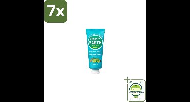 7 x Happy Earth – Deodorant Cream – 100% Natuurlijk Cedar Lime – 40 ml - Grootverpakking - Natuurlijke Deodorant - Deodorant Crème - Frisse Geur - Cederhout - Limoen