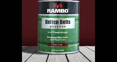Rambo Buiten Beits Dekkend - 0,75 liter - Klassiekrood