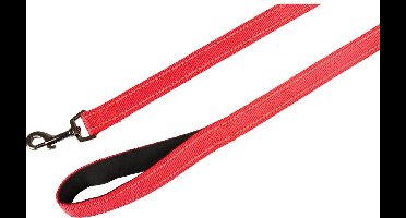 Flamingo Rover Hondenlijn / Hondenriem - Nylon - Ultar Red - Reflecterend - 100 cm x 25 mm