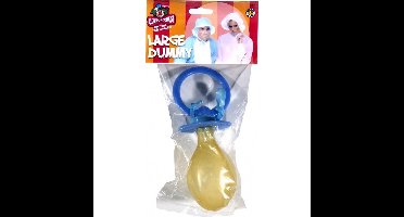 Smiffys Grote fopspeen - met piepgeluid - 20 x 8 cm - volwassenen - speen verkleedaccessoire - Baby kostuum accessoires Roze