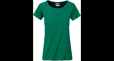 James and Nicholson Dames/dames Basic Organic Katoenen T-Shirt (Iers Groen)