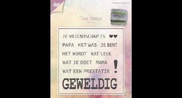 Transparante stempel Tekst 6410/0391