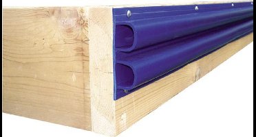 Steigerstootrand dubbel D-profiel navy blue