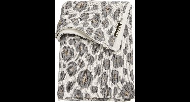 Meyco Baby Panter velvet ledikant deken - neutral - 100x150cm