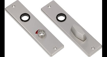 Ami Kortschild - vrij/bezet - 178x43x7mm - WC 63/8 - aluminium F-1
