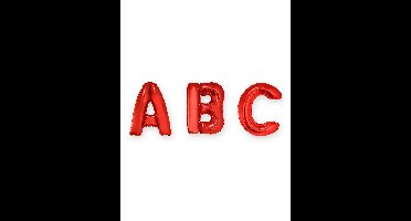 ESPA - Rode aluminium letter ballon - Rood