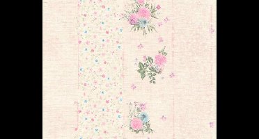 ROMANTISCHE BLOEMEN BEHANG - Meerkleurig Roze - AS Creation DJOOZ 2