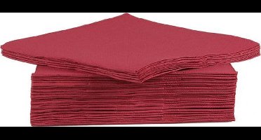 Cosy&Trendy For Professionals Servet - Papier - 38 cm - Bordeaux - Set-40