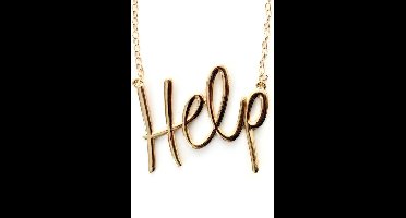 Ketting goud 'Help' - Halloween horror help me