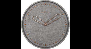 NeXtime Cross – Wandklok – 35 cm – Polyresin – Grijs