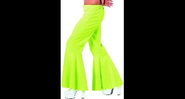 Hippie broek bi-stretch man neon groen - Maat 54