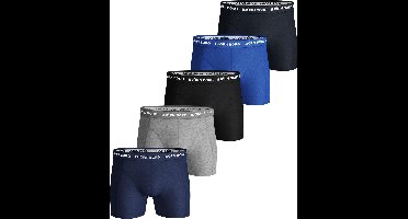 Bjorn Borg Seasonal solids heren boxershorts - 5pack - donker blauw - maat XL