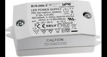 Self Electronics SLT6-350IL-4 LED-driver Constante stroomsterkte 7.7 W 350 mA 3 - 22 V/DC Montage op ontvlambare opperv