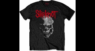 Slipknot - Gray Chapter Skull Heren Tshirt - XL - Zwart