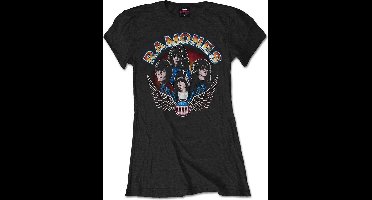 Ramones - Vintage Wings Photo Dames T-shirt - S - Zwart