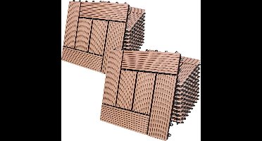 WPC Vlondertegels - Set van 22 Mozaïek 30x30cm - Terracotta