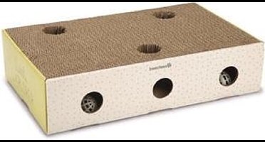 BEEZTEES | Beeztees Kitten Krabplank Box Riva Geel / Wit