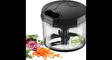 DailySupplies® Chopper - Hakmolen - Groentesnijder Electrisch - Zwart