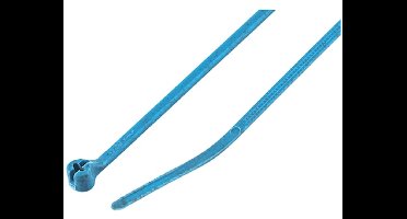 Wurth - Kabelbinder KBL D PA metalen vergr detect.br blauw - Kabelbinder KBL D gemaakt van polyamide met metalen tong detecteerbaar, blauw x 100 st