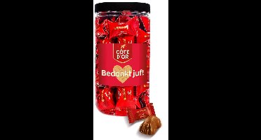 Cote d'Or Mini Bouchée chocolade "Bedankt juf!" - cadeau voor juf - einde schooljaar - chocoladecadeau - 500g