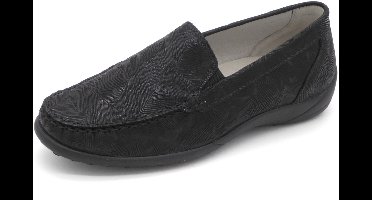 Waldläufer Dames Mocassin - 640004-101-001 Zwart - Wijdte K - Maat 4½ (37.5)