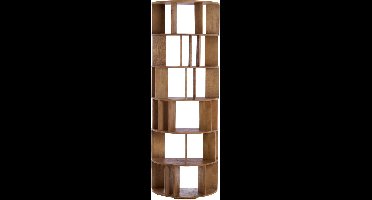 Light & Living - Wandkast LIMPYA - 76x37x212cm - Bruin