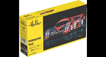 Heller Modelbouwpakket Auto - 80109 Porsche 962 – Rauto Plastic - 1:43 - Modelbouw
