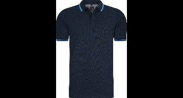 Mario Russo Polo shirt Edward - Polo Shirt Heren - Poloshirts heren - Katoen - Navy
