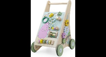 Label Label - Barbapapa Houten Loopwagen - Vrolijk Design - Educatief Spel