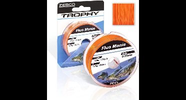 Zebco Nylon Trophy Fluo Manie 300m - Maat : 0.35mm (250m)