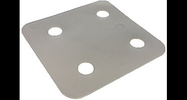 Gb Drukplaat zonder sleuf transparant 1 x 70 x 70mm KS 34701