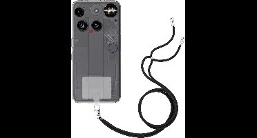 Just in Case hoesje met koord geschikt voor Nothing Phone (3) Hoesje met Koord - Flexibele Case - Transparant