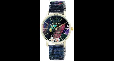 Raptor Herenhorloge siliconen JW20204 met echte leren band, 5ATM, basic, modern, zakelijk