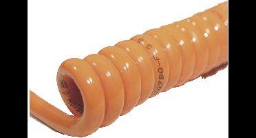 BKL Electronic 1506152 Spiraalkabel H07BQ-F 800 mm / 3200 mm 5 G 4.0 mm² Oranje 1 stuk(s)
