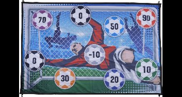 Eddy Toys Voetbaldoel Speelset - Voetbal Trainingsmateriaal met Doelwit en Bal - Binnen- en Buitenspeelgoed voor Kinderen - Opvouwbare Voetbal Goal