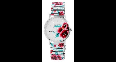 Raptor Herenhorloge siliconen Swag met echte leren band, 3 ATM, inclusief geschenkdoos