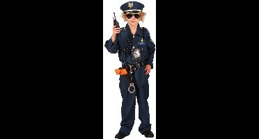 Politie Kostuum Kinderen - Blauw Verkleedpak met Accessoires