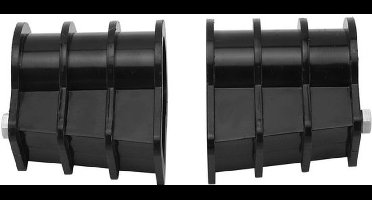 KARZO - 2 Stuks Laddergesp, Kunststof Ingebedde Onderdelen, Accessoires, ABS-bestendige Zwembadgesp, Roltrap, Antislip, Beschermende Zwembadstapkappen, Accessoires, Vervangende