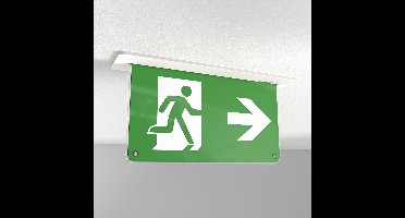 HOFTRONIC – Tumu Noodverlichting met accu – Inbouw – 2,2W – 6500K daglichtwit – IP20 – Inclusief vluchtwegaanduiding – Lifepo4 batterij – Zelftestfunctie – 230V