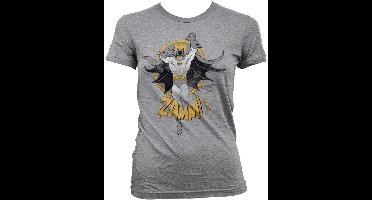 Batman Zamm! Girly T-shirt voor dames, heather-grijs