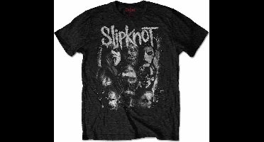 Slipknot - WANYK White Splatter Heren Tshirt - XL - Zwart