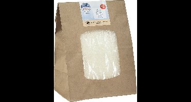 Decoratieve sneeuwwitte maïs 100% biobased materiaal 40g